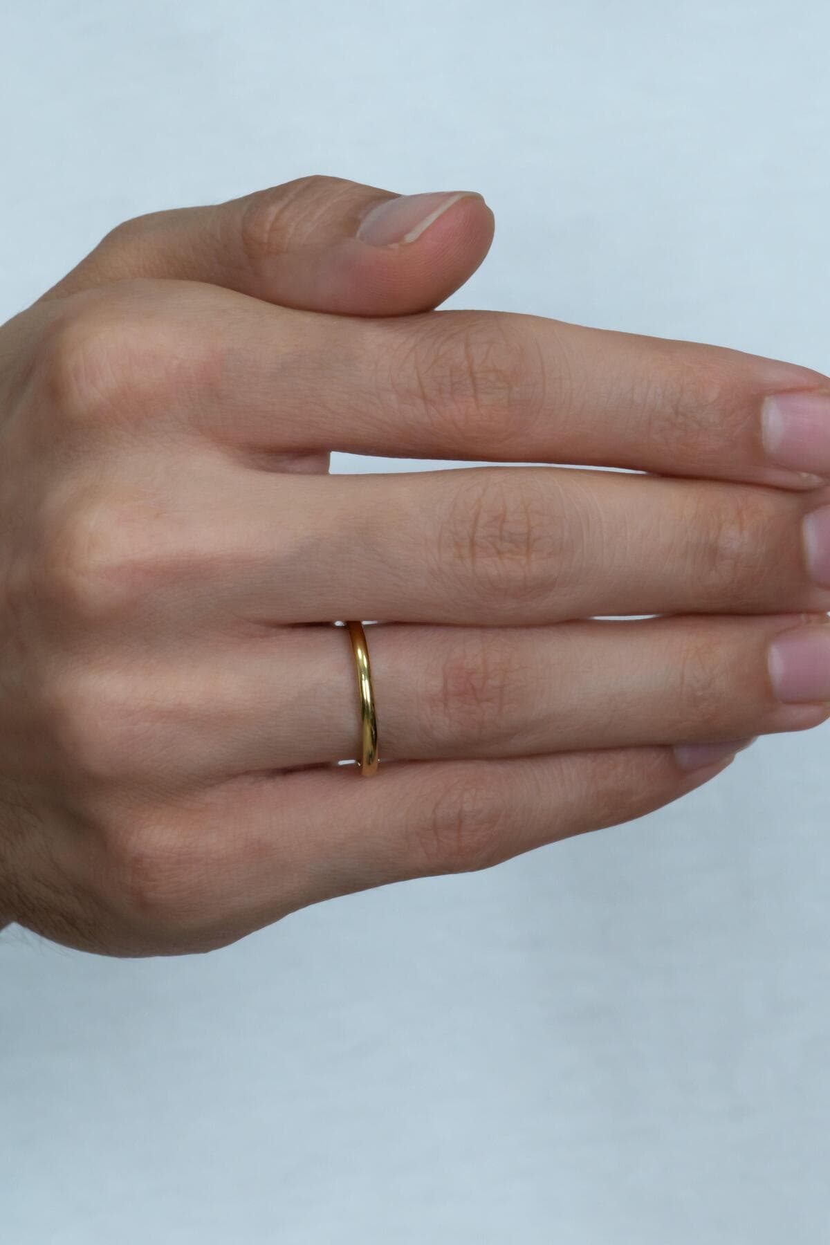 حلقه آلیانس مردانه Takı Dükkanı فولادی 2mm فوقنازک گنبدی براق مدل Cl26 حلقه آلیانس مردانه Takı Dükkanı فولادی 2mm فوقنازک گنبدی براق مدل Cl26