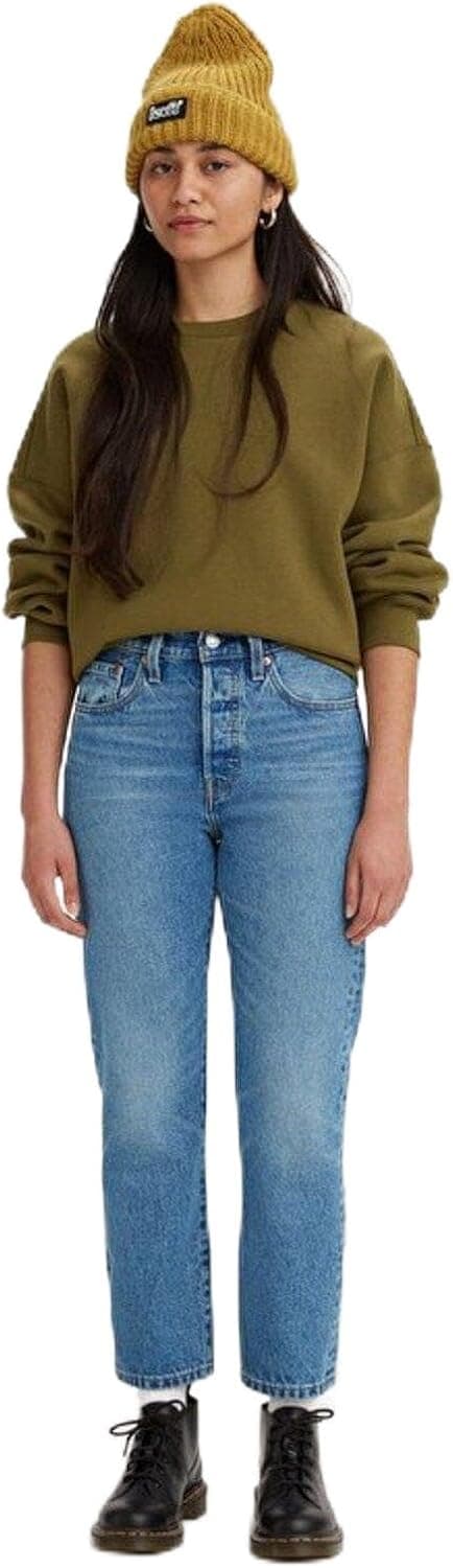 شلوار جین زنانه Levi's کراپ مدل 501 شلوار جین زنانه Levi's کراپ مدل 501