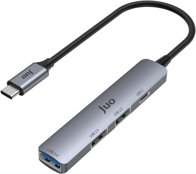 هاب تبدیلکننده USB چهارپورته JUO Type-C با USB 3.0 / USB 2.0 هاب تبدیلکننده USB چهارپورته JUO Type-C با USB 3.0 / USB 2.0