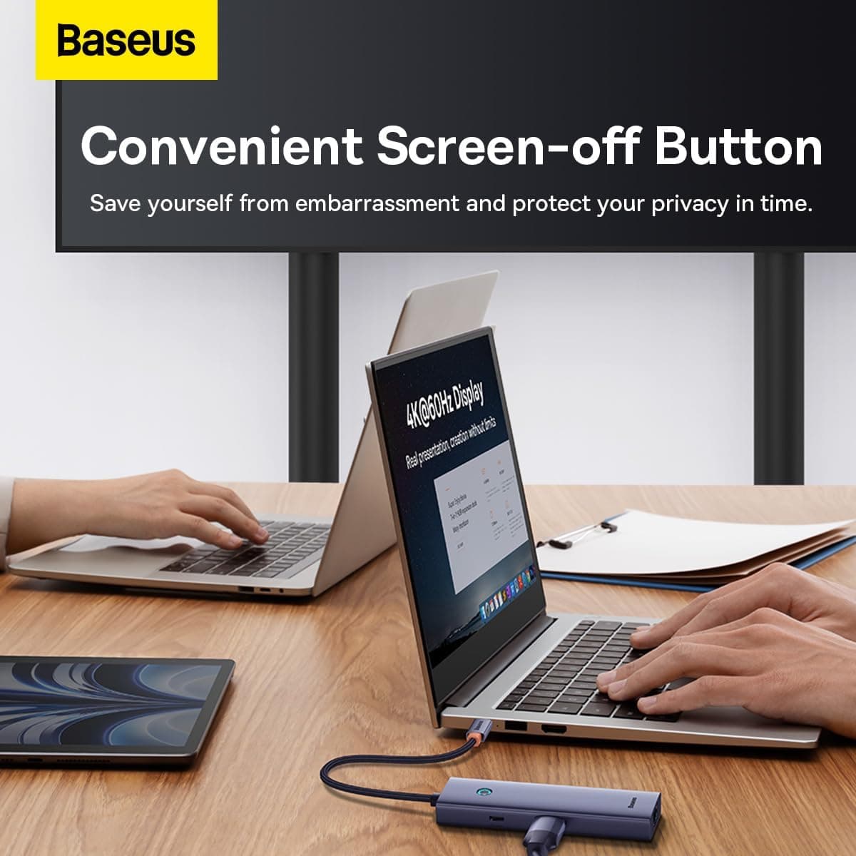 هاب 7 پورت Baseus مدل 7w1 UltraJoy 7 با ورودی USB-C هاب 7 پورت Baseus مدل 7w1 UltraJoy 7 با ورودی USB-C