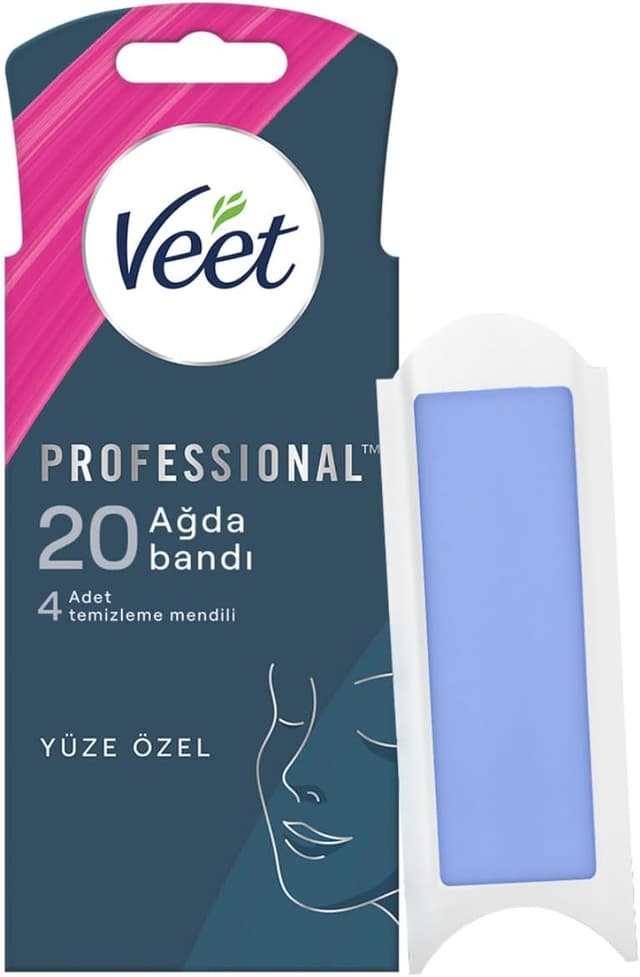 نوار موم صورت مخصوص پوست حساس Veet 20'Li نوار موم صورت مخصوص پوست حساس Veet 20'Li