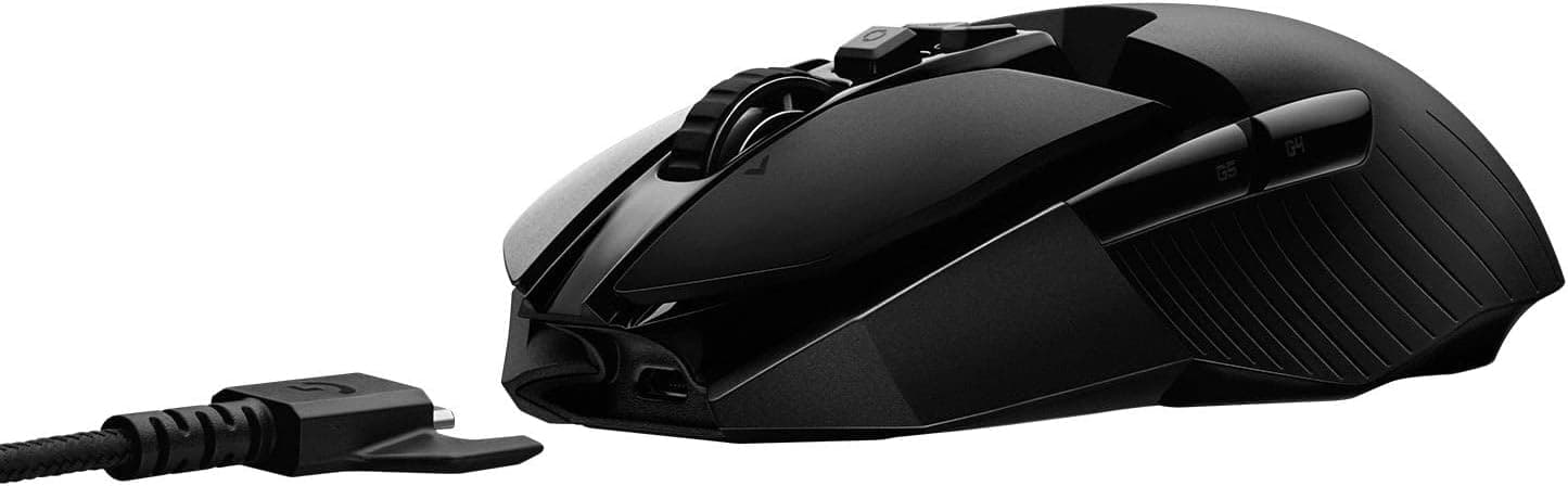 ماوس گیمینگ بیسیم Logitech G مدل G903 LIGHTSPEED، حسگر HERO 25.600 DPI، RGB LIGHTSYNC، دوطرفه، وزن قابل تنظیم، باتری 140 ساعته، مشکی ماوس گیمینگ بیسیم Logitech G مدل G903 LIGHTSPEED، حسگر HERO 25.600 DPI، RGB LIGHTSYNC، دوطرفه، وزن قابل تنظیم، باتری 140 ساعته، مشکی