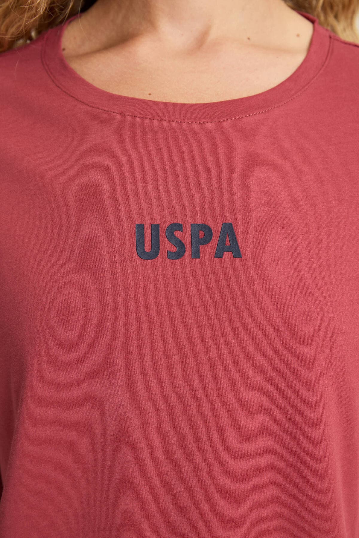 تیشرت زنانه یقه گرد زرشکی U.S. Polo Assn. مدل 50323530-VR223 تیشرت زنانه یقه گرد زرشکی U.S. Polo Assn. مدل 50323530-VR223
