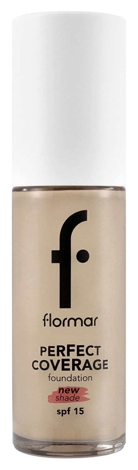 فاندیشن Flormar Perfect Coverage بر پایه آب زیرتون صورتی بژ گرم مدل 131 فاندیشن Flormar Perfect Coverage بر پایه آب زیرتون صورتی بژ گرم مدل 131