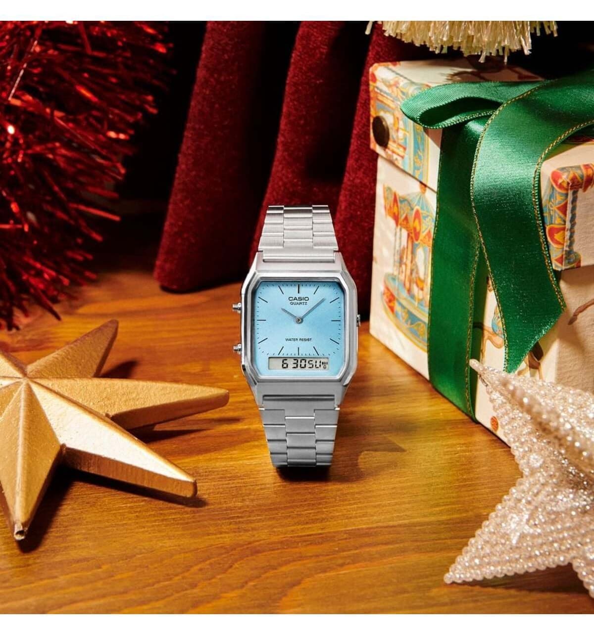 ساعت مچی مردانه Casio رترو مدل AQ-230A-2A1MQYDF ساعت مچی مردانه Casio رترو مدل AQ-230A-2A1MQYDF