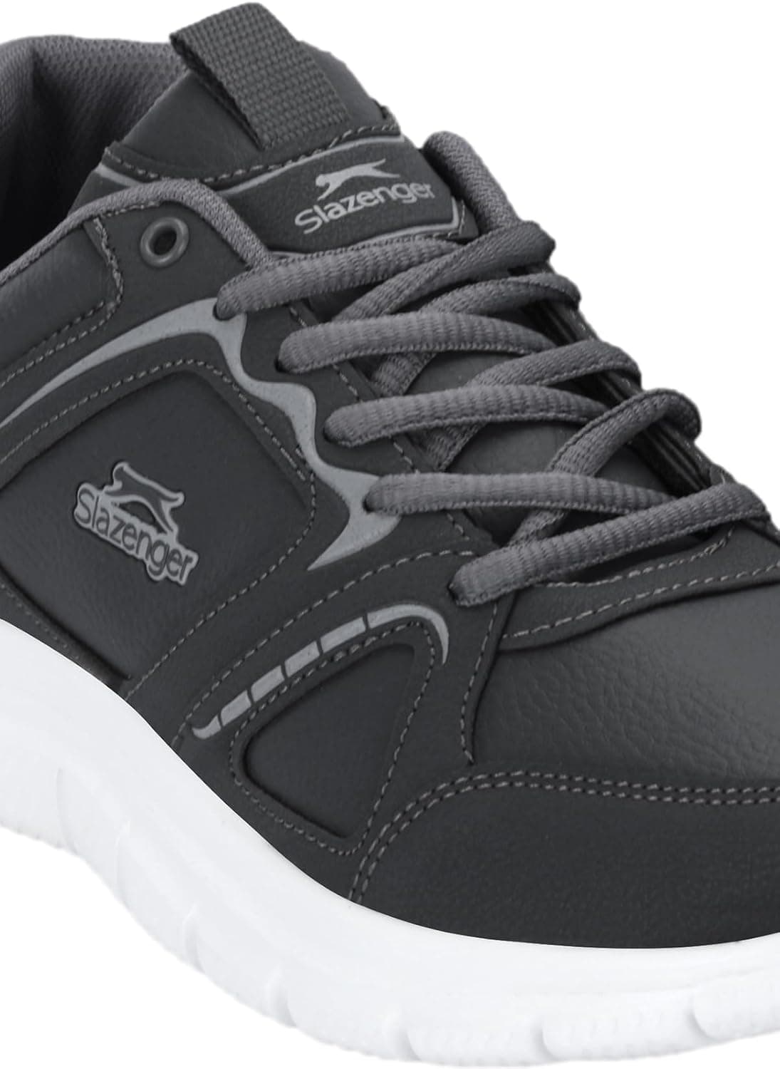 کفش ورزشی دویدن و پیادهروی مردانه Slazenger خاکستری تیره مدل CRESPO I کفش ورزشی دویدن و پیادهروی مردانه Slazenger خاکستری تیره مدل CRESPO I