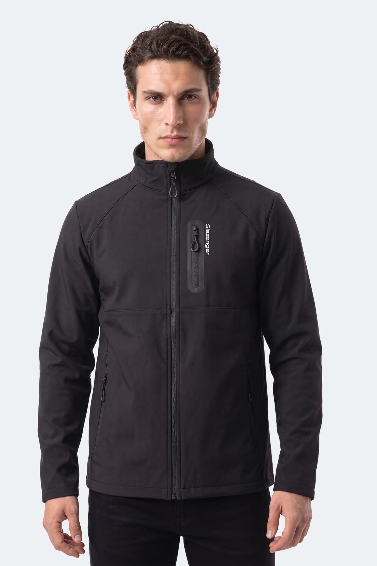 مونت مردانه Slazenger پلار ضد باد و آب سافتشل مشکی مدل CRIMSON I مونت مردانه Slazenger پلار ضد باد و آب سافتشل مشکی مدل CRIMSON I
