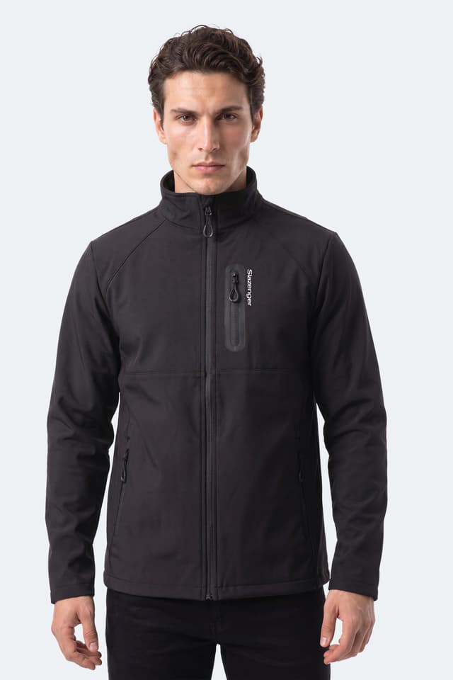مونت مردانه Slazenger پلار ضد باد و آب سافتشل مشکی مدل CRIMSON I مونت مردانه Slazenger پلار ضد باد و آب سافتشل مشکی مدل CRIMSON I