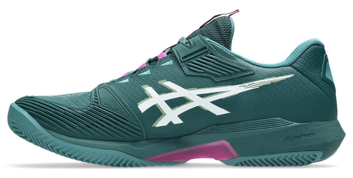 کفش تنیس مردانه Asics SOLUTION SPEED FF 4 CLAY سبز ویتال خاکستری کریر مدل 1041A533-300 کفش تنیس مردانه Asics SOLUTION SPEED FF 4 CLAY سبز ویتال خاکستری کریر مدل 1041A533-300
