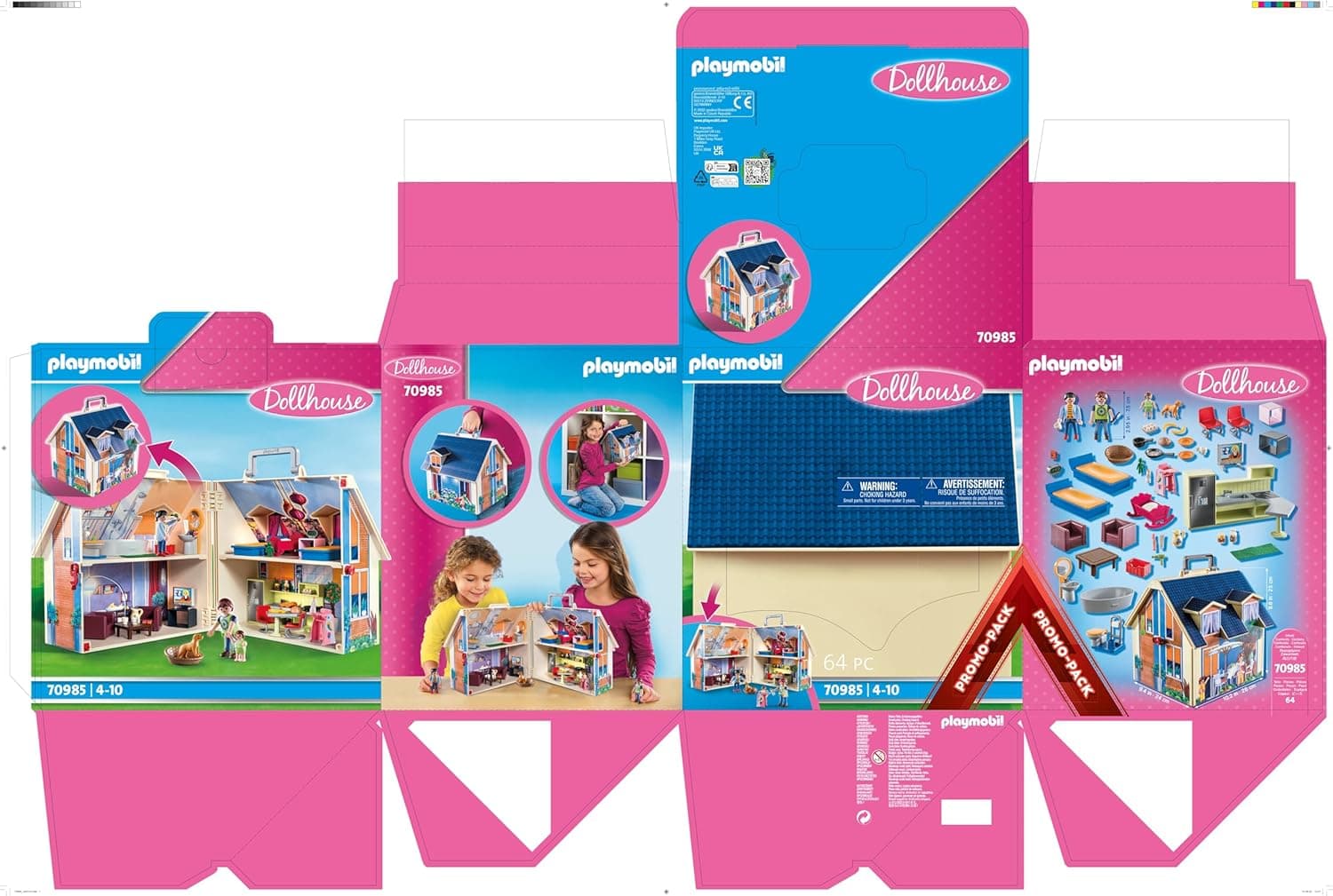 خانه عروسکی مدرن قابل حمل PLAYMOBIL خانه عروسکی مدرن قابل حمل PLAYMOBIL