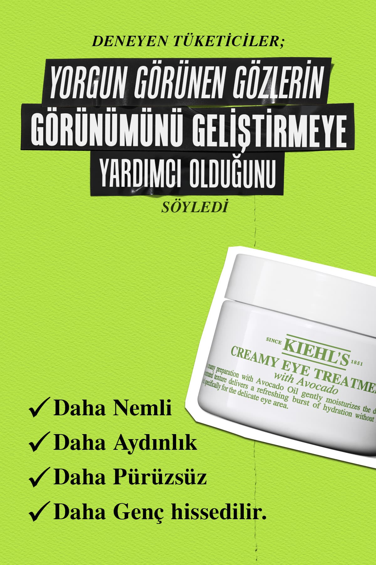 کرم دور چشم Kiehl's حاوی روغن آووکادو و کافئین با آبرسانی عمیق 14 ml کرم دور چشم Kiehl's حاوی روغن آووکادو و کافئین با آبرسانی عمیق 14 ml