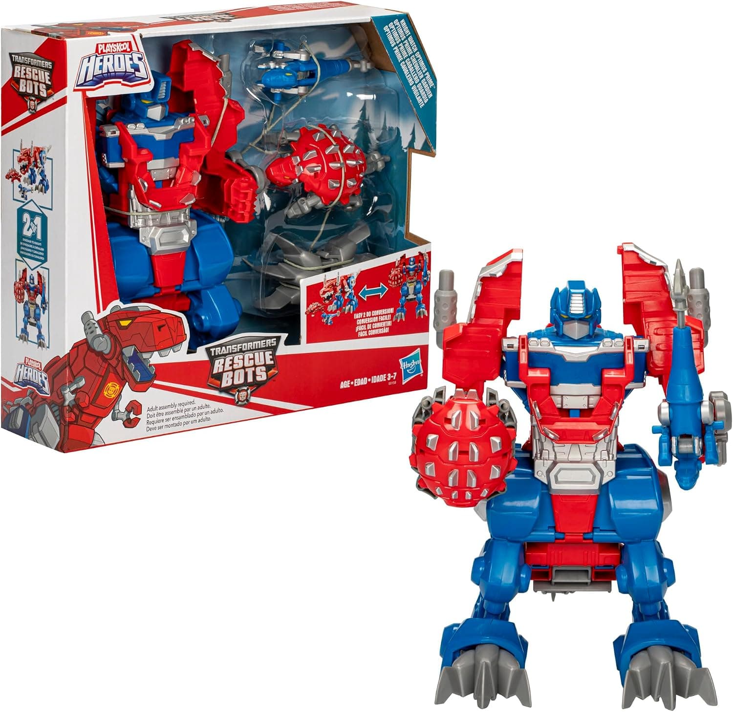 فیگور اکشن اسباببازی Transformers برای کودکان مدل Rescue Bots Knight Watch Optimus Prime فیگور اکشن اسباببازی Transformers برای کودکان مدل Rescue Bots Knight Watch Optimus Prime