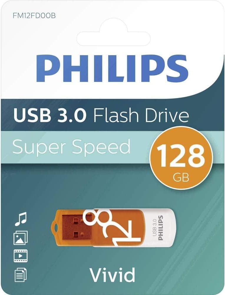 فلش مموری Philips Vivid Super Speed 32 GB USB 3.0 نارنجی فلش مموری Philips Vivid Super Speed 32 GB USB 3.0 نارنجی