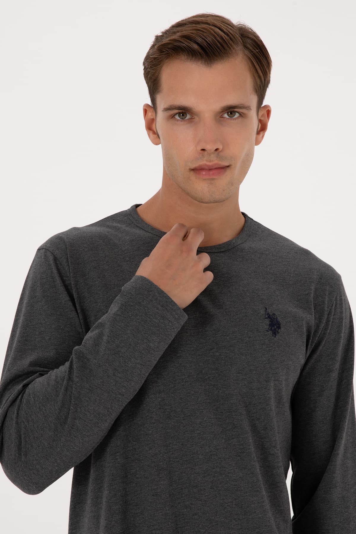 ست پیژامه مردانه U.S. Polo Assn. آنتراسیت ملانژ مدل 50318609-VR081 ست پیژامه مردانه U.S. Polo Assn. آنتراسیت ملانژ مدل 50318609-VR081