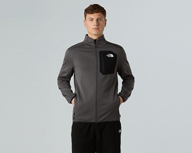 ژاکت مردانه The North Face CREST با زیپ کامل خاکستری مدل NF0A897CWUO1 ژاکت مردانه The North Face CREST با زیپ کامل خاکستری مدل NF0A897CWUO1