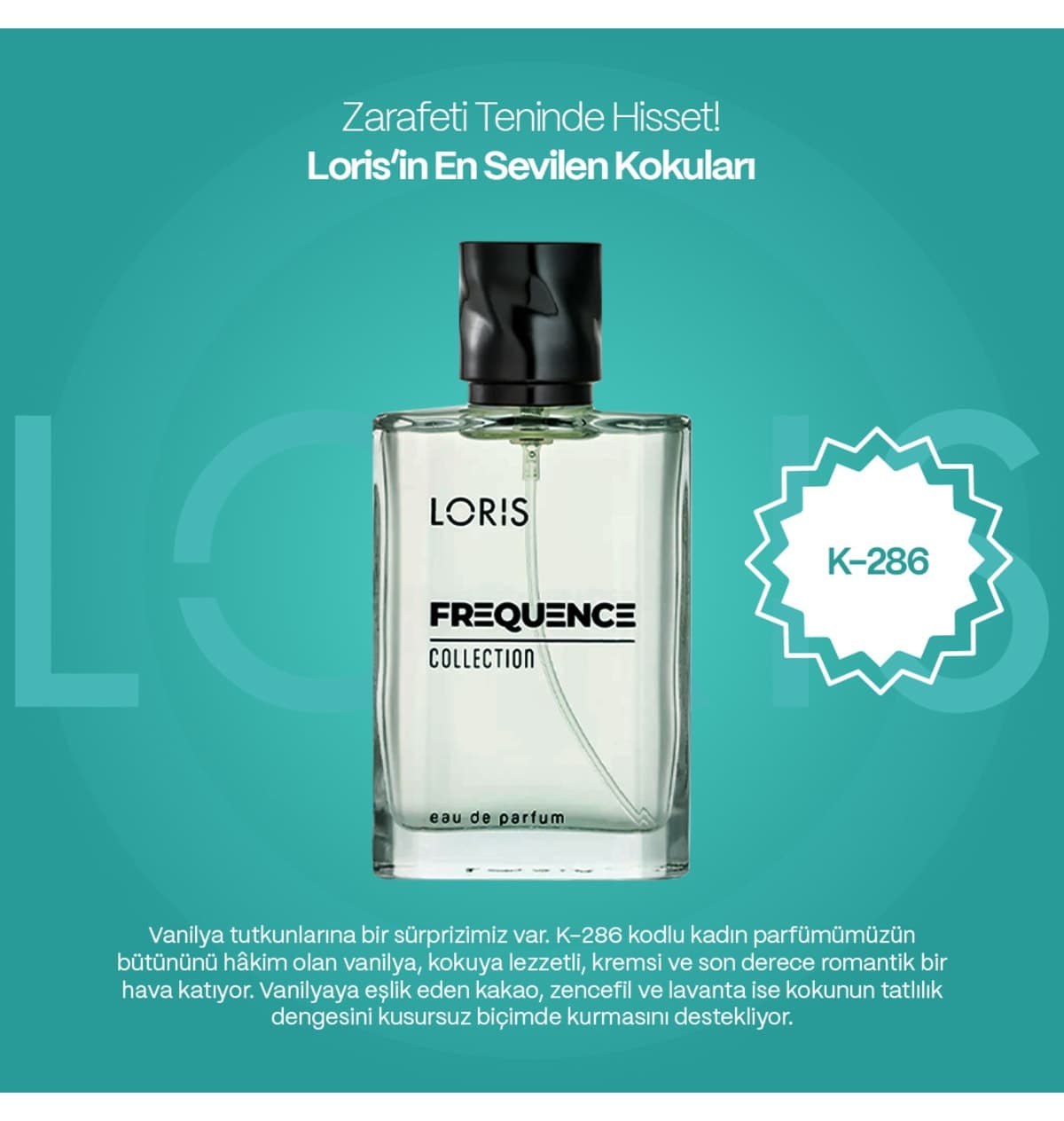 عطر زنانه Loris Frequence مدل K-286 50 ML عطر زنانه Loris Frequence مدل K-286 50 ML