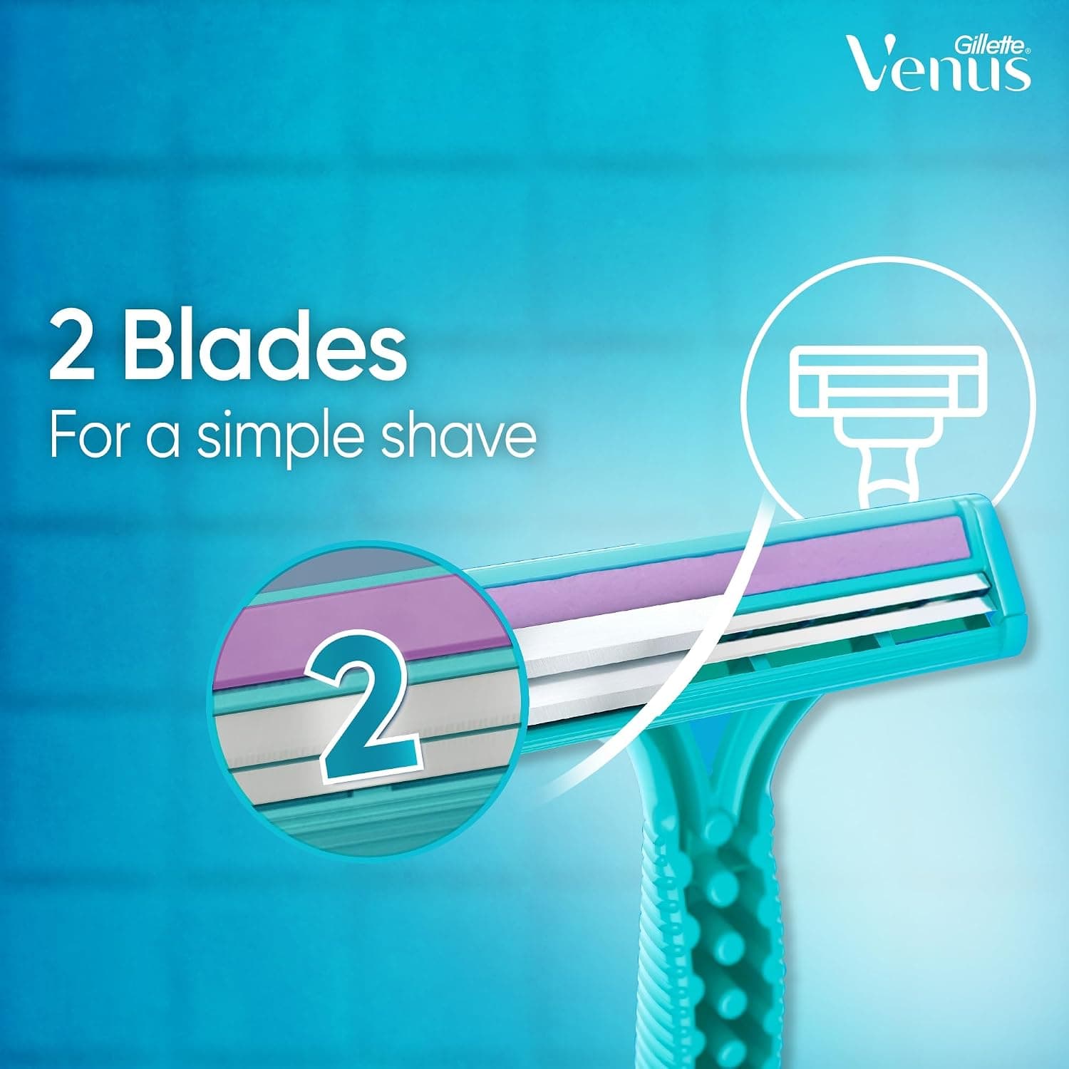 ریشتراش یکبارمصرف زنانه Gillette مدل Simply Venus 2 بسته 12 عددی ریشتراش یکبارمصرف زنانه Gillette مدل Simply Venus 2 بسته 12 عددی