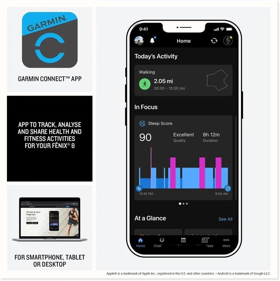 ساعت هوشمند Garmin 47mm AMOLED یاقوت کبود با بند تیتانیومی مشبک مدل Fenix 8 ساعت هوشمند Garmin 47mm AMOLED یاقوت کبود با بند تیتانیومی مشبک مدل Fenix 8