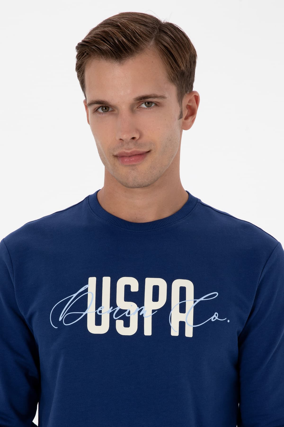 سوئیشرت مردانه U.S. Polo Assn. فیت معمولی یقه گرد ایندیگو نازک مدل 50315570-VR028 سوئیشرت مردانه U.S. Polo Assn. فیت معمولی یقه گرد ایندیگو نازک مدل 50315570-VR028