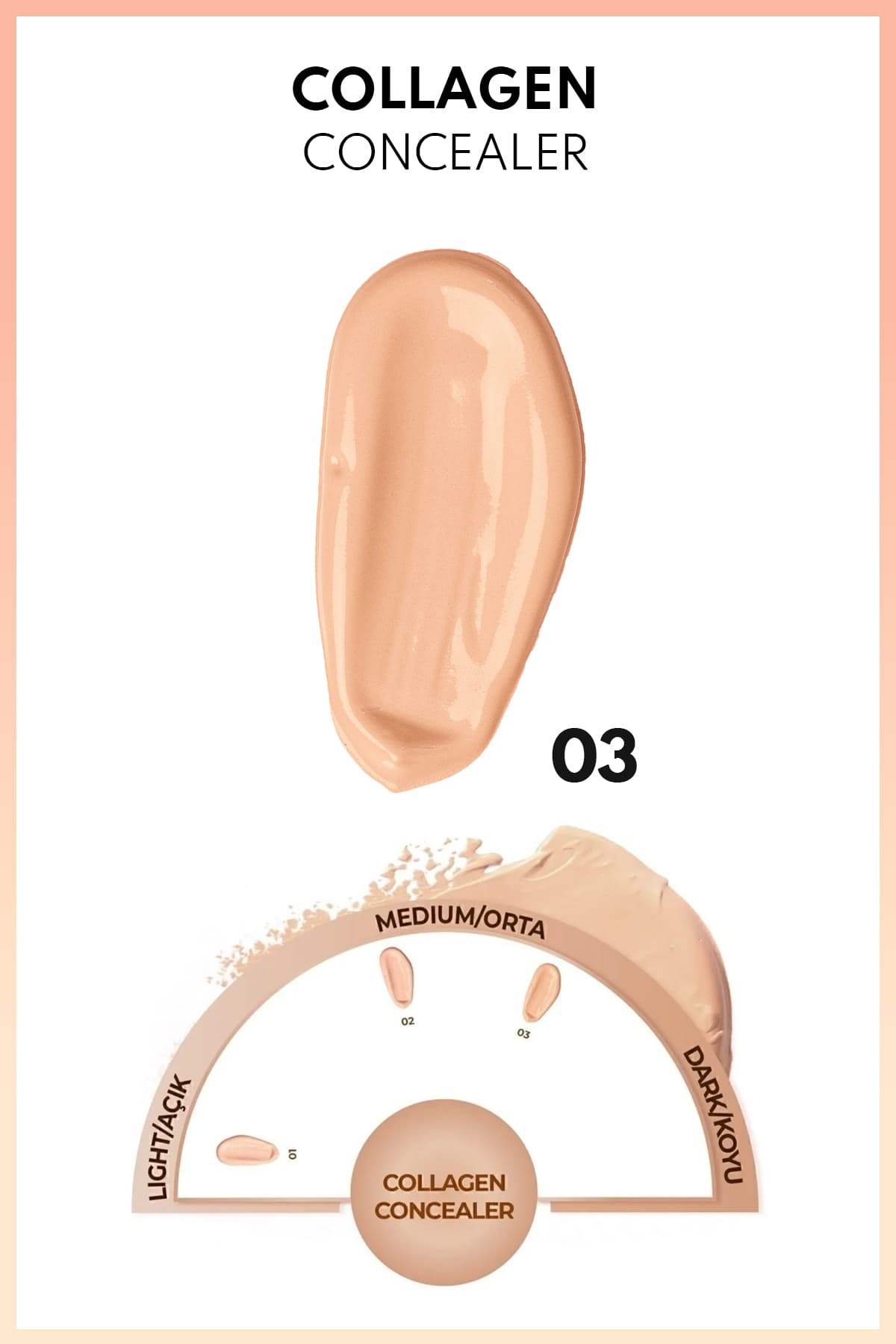 کنسیلر زیر چشم Note Cosmetics حاوی کلاژن SPF 20 رنگ 03 متوسط تیره کنسیلر زیر چشم Note Cosmetics حاوی کلاژن SPF 20 رنگ 03 متوسط تیره
