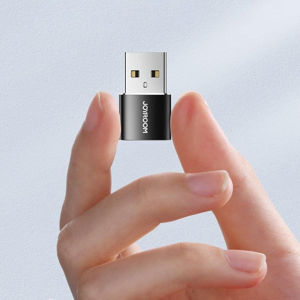 مبدل JOYROOM USB به Type-C مشکی مدل S-H152 مبدل JOYROOM USB به Type-C مشکی مدل S-H152