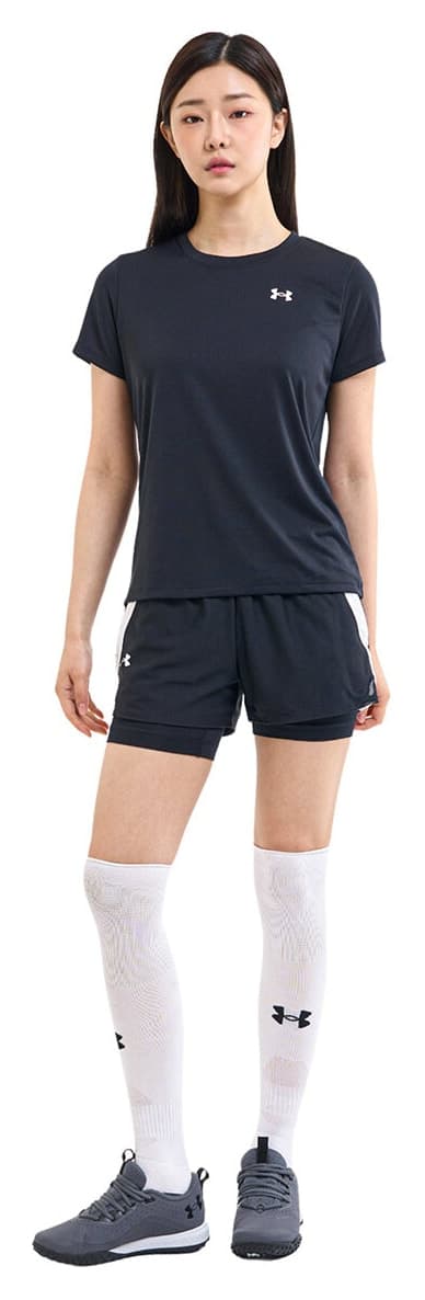 تیشرت زنانه Under Armour مدل Tech Solid یقه گرد مشکی تیشرت زنانه Under Armour مدل Tech Solid یقه گرد مشکی