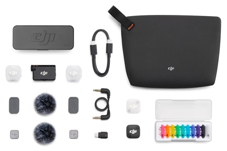 میکروفون بیسیم DJI Mic Mini 2 با 2 فرستنده، 1 گیرنده و کیس شارژ میکروفون بیسیم DJI Mic Mini 2 با 2 فرستنده، 1 گیرنده و کیس شارژ