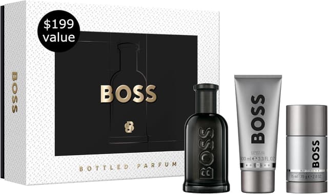 ست عطر مردانه Hugo Boss No:6 Bottled 100ml، ژل شستشو 100ml و دئودورانت استیک ست عطر مردانه Hugo Boss No:6 Bottled 100ml، ژل شستشو 100ml و دئودورانت استیک