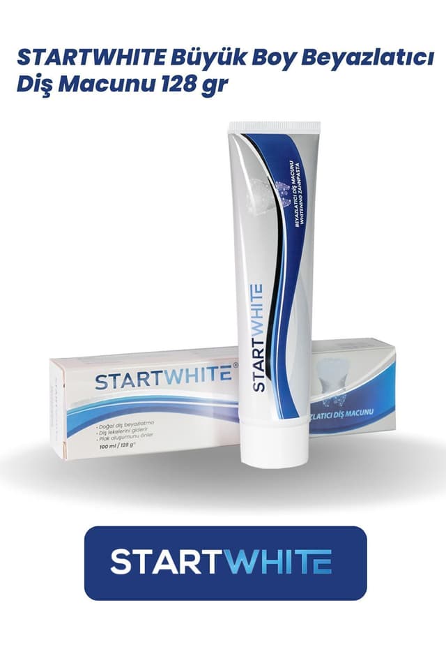خمیر دندان سفیدکننده سایز بزرگ STARTWHITE 128 gr خمیر دندان سفیدکننده سایز بزرگ STARTWHITE 128 gr