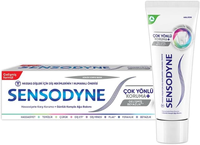 خمیردندان Sensodyne با سفیدکنندگی پیشرفته و محافظت چندجانبه 75ml خمیردندان Sensodyne با سفیدکنندگی پیشرفته و محافظت چندجانبه 75ml