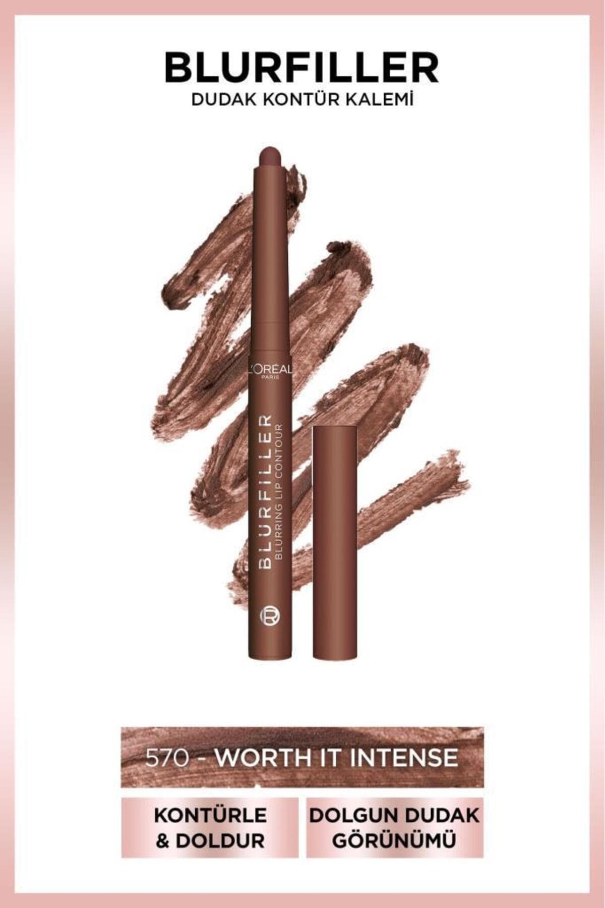 مداد کانتور لب L'Oreal Paris Blurfiller مدل 570 Worth It Intense مداد کانتور لب L'Oreal Paris Blurfiller مدل 570 Worth It Intense