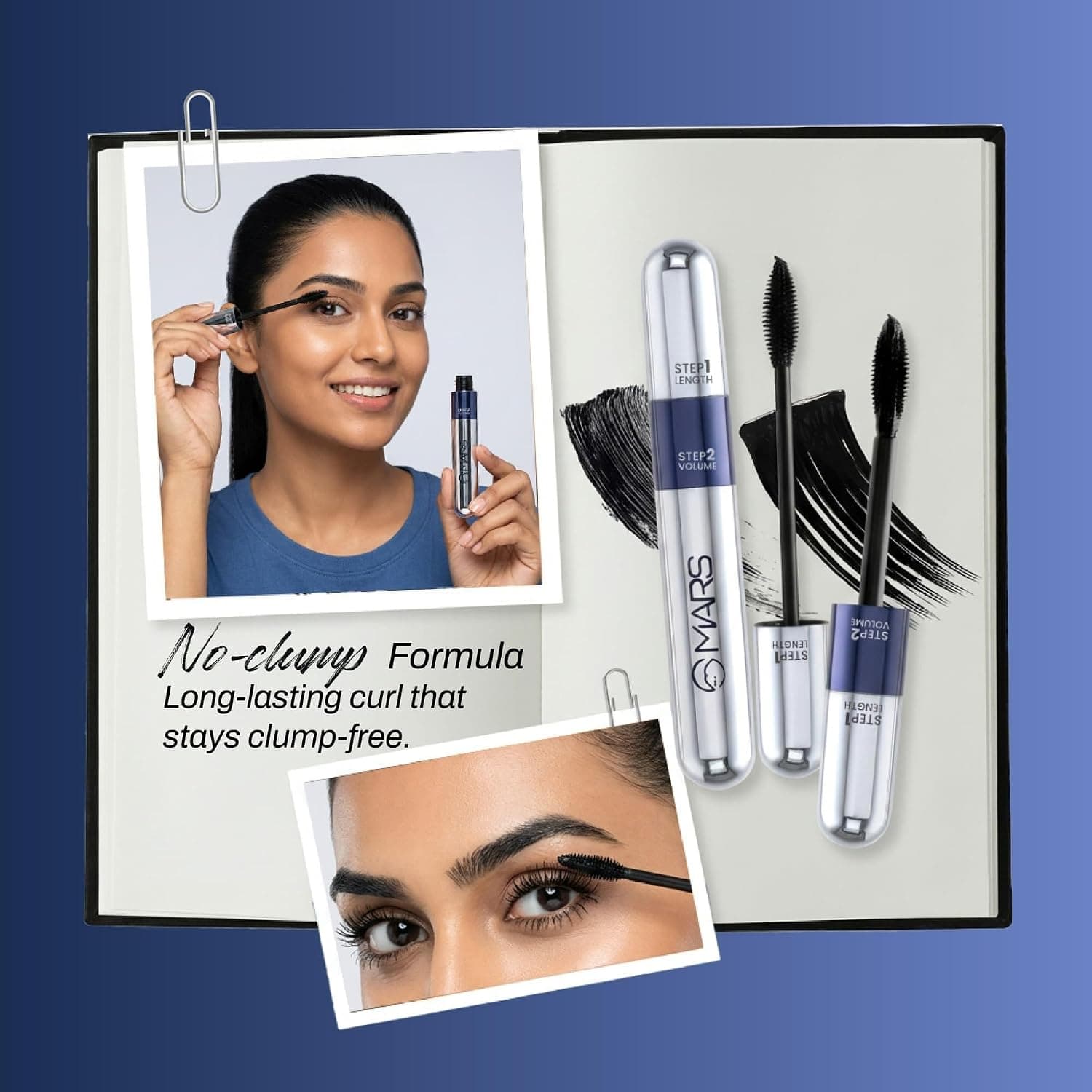 ریمل زنانه MARS حجمدهنده و بلندکننده 2-in-1 مدل Double Trouble مشکی 15 ml ریمل زنانه MARS حجمدهنده و بلندکننده 2-in-1 مدل Double Trouble مشکی 15 ml