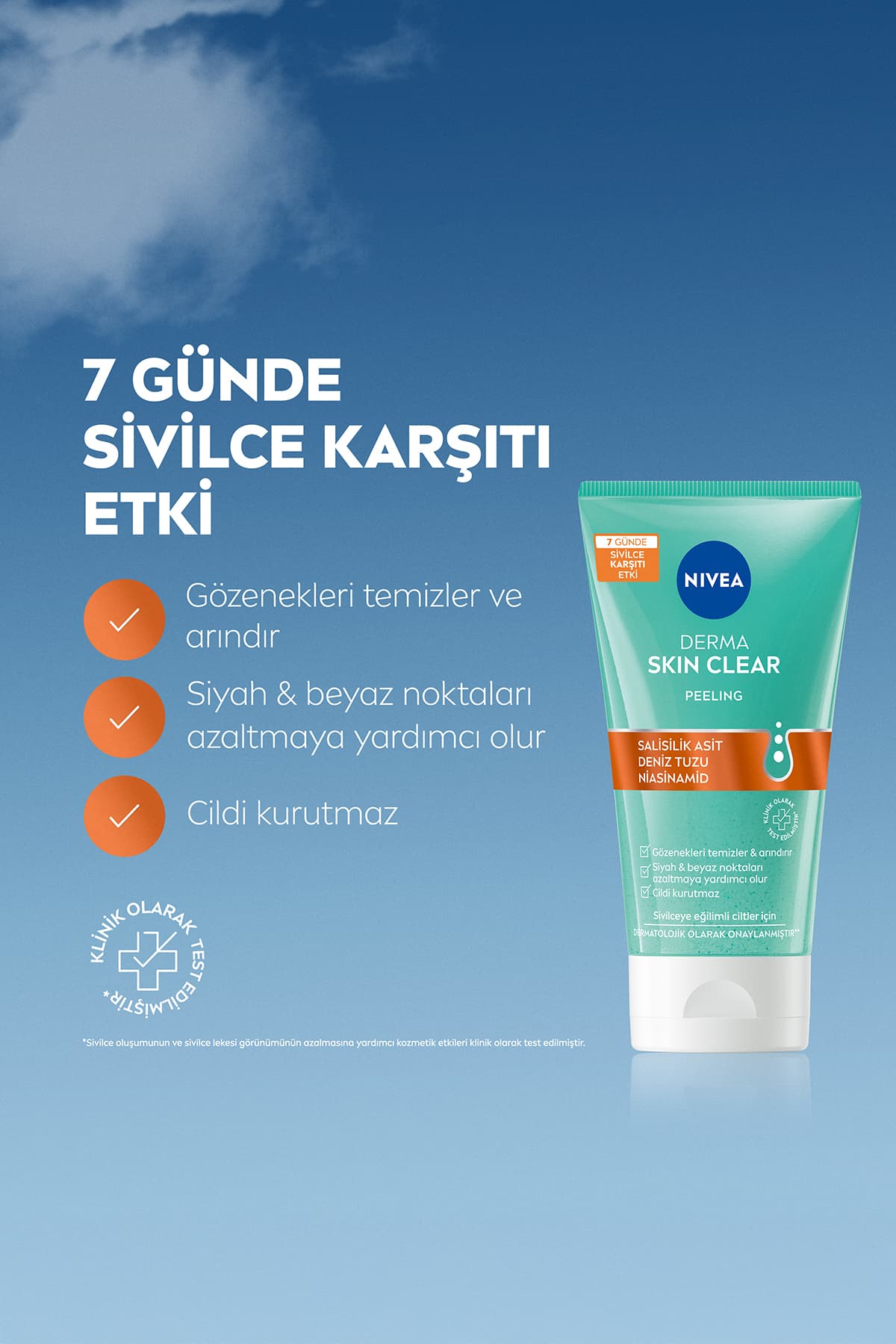 پاککننده و لایهبردار صورت ضدجوش NIVEA Derma Skin Clear حاوی اسید سالیسیلیک 150ml پاککننده و لایهبردار صورت ضدجوش NIVEA Derma Skin Clear حاوی اسید سالیسیلیک 150ml