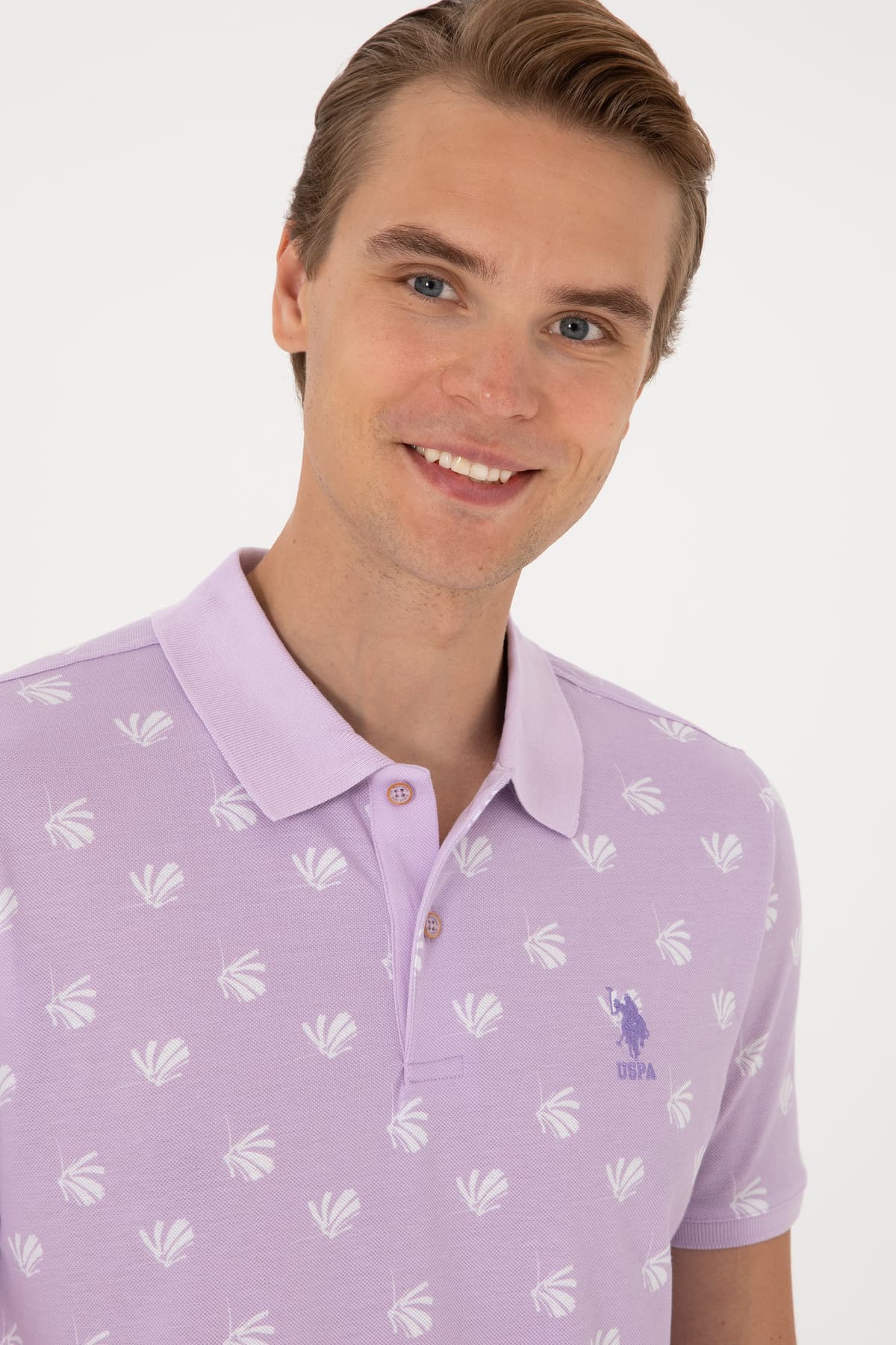 تیشرت مردانه U.S. Polo Assn. فیت معمولی بنفش یقه پولو مدل 50299661-VR034 تیشرت مردانه U.S. Polo Assn. فیت معمولی بنفش یقه پولو مدل 50299661-VR034