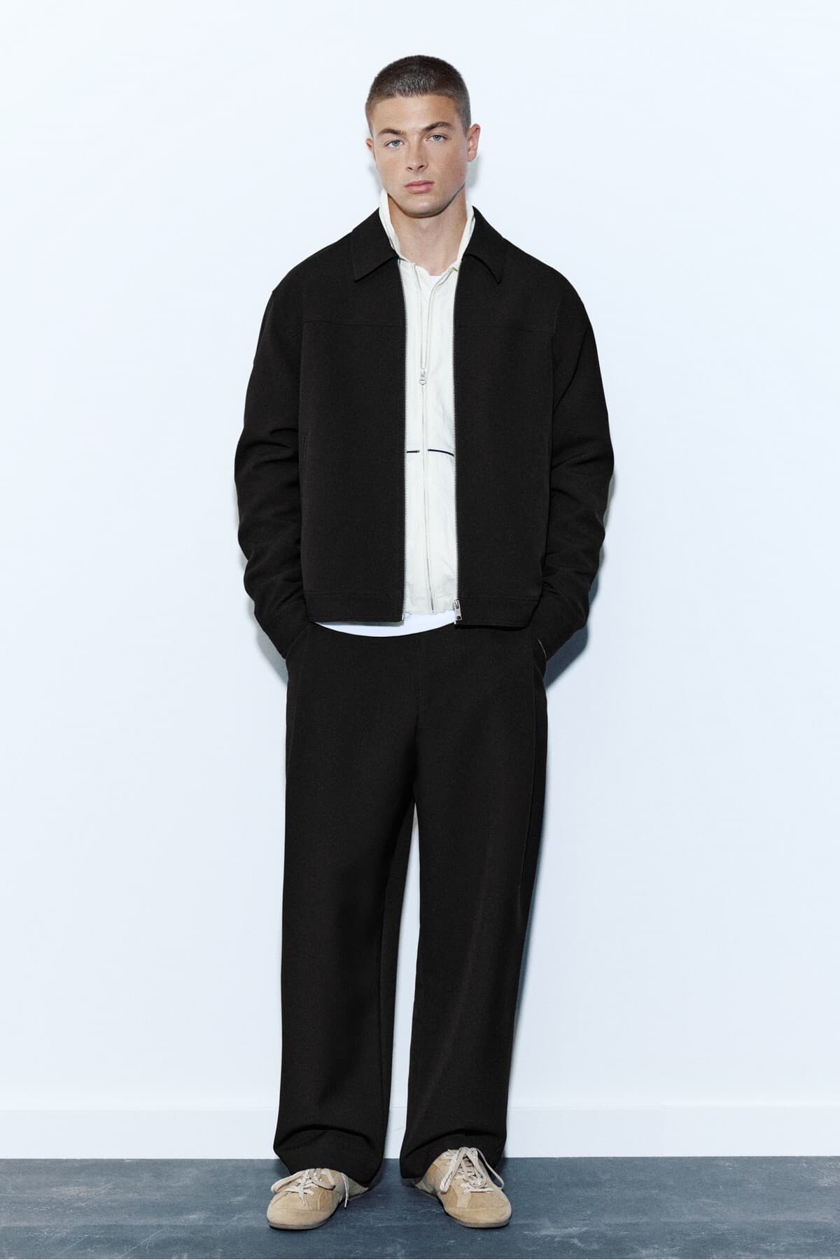 ژاکت مردانه Pull & Bear زیپدار BASIC ژاکت مردانه Pull & Bear زیپدار BASIC