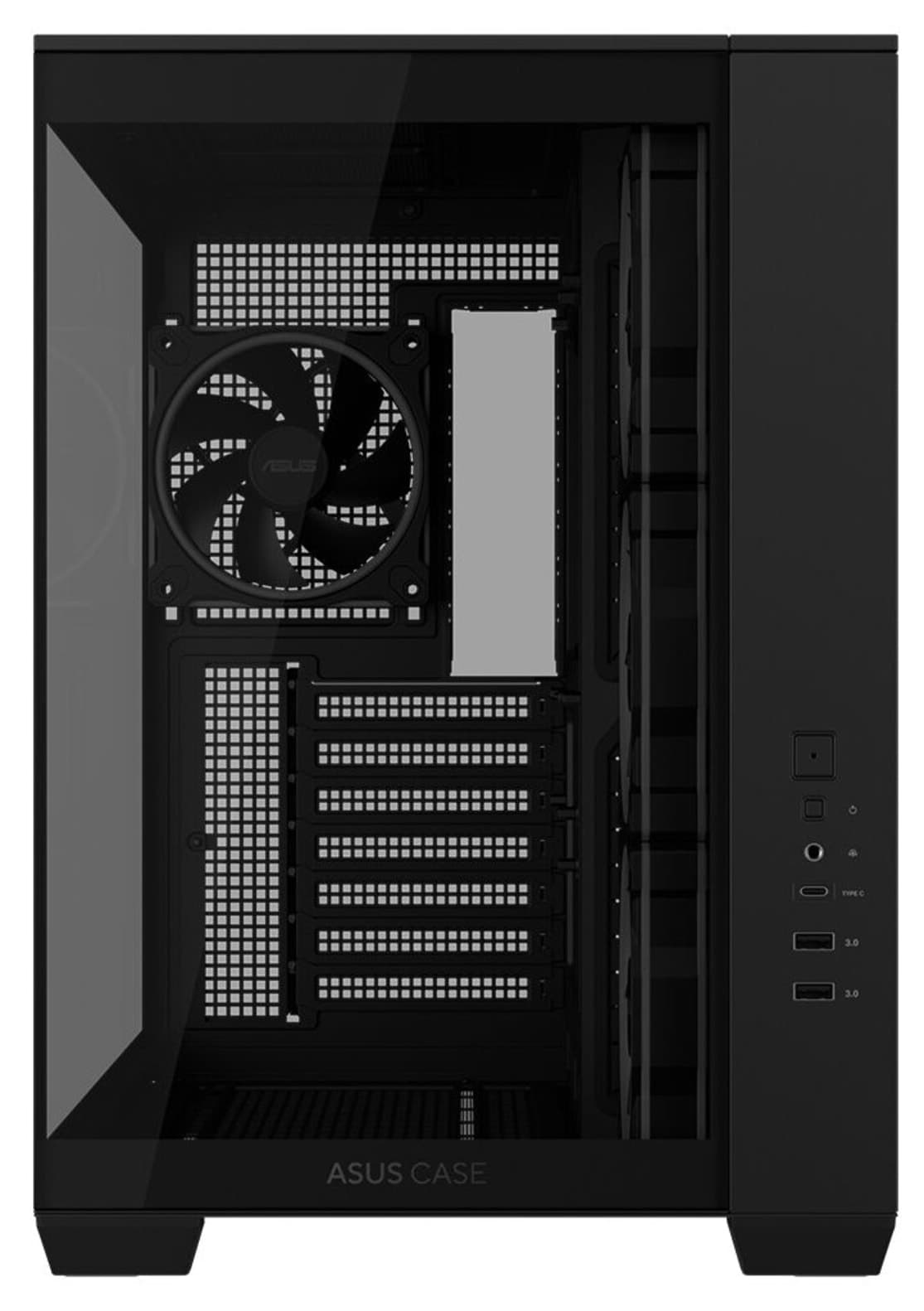 کیس گیمینگ ASUS A32 PLUS TG ARGB سیاه USB 3.2 ATX Mid-Tower مدل 90DC00S0-B19000 کیس گیمینگ ASUS A32 PLUS TG ARGB سیاه USB 3.2 ATX Mid-Tower مدل 90DC00S0-B19000