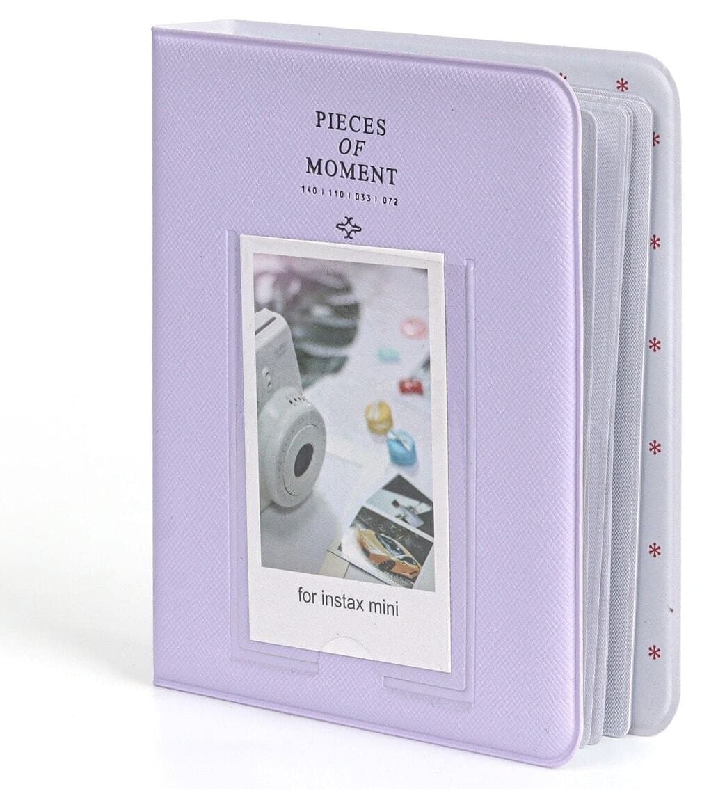 آلبوم Fujifilm مناسب فیلم Instax Mini 64 عددی یاسی PVC آلبوم Fujifilm مناسب فیلم Instax Mini 64 عددی یاسی PVC