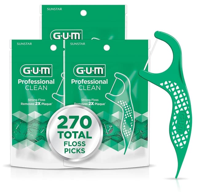 نخ دندان GUM با طعم نعناع تازه، 90 Karat، بسته ۳ عددی نخ دندان GUM با طعم نعناع تازه، 90 Karat، بسته ۳ عددی