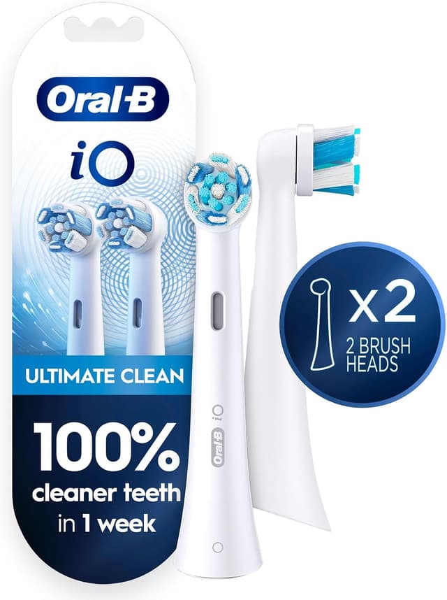 سری یدکی مسواک Oral-B iO Ultimate Clean سفید 2 عدد سری یدکی مسواک Oral-B iO Ultimate Clean سفید 2 عدد