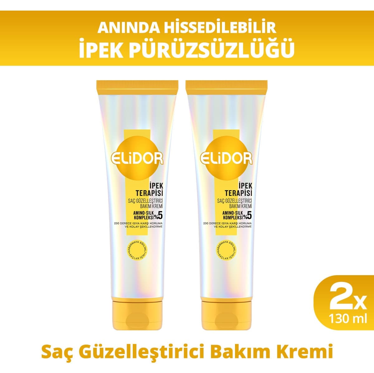 کرم مراقبت مو Elidor تراپی ابریشم 130 ml x2 کرم مراقبت مو Elidor تراپی ابریشم 130 ml x2