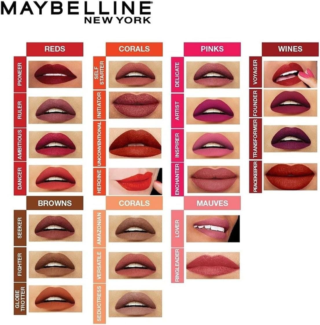 رژ لب مایع Maybelline New York Super Stay Matte Ink مدل 50 Voyager 5g رژ لب مایع Maybelline New York Super Stay Matte Ink مدل 50 Voyager 5g