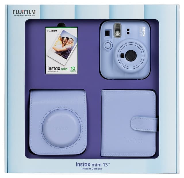 دوربین فوری Fujifilm instax mini 13 آبی با ۱۰ فیلم، آلبوم و کیف چرمی دوربین فوری Fujifilm instax mini 13 آبی با ۱۰ فیلم، آلبوم و کیف چرمی