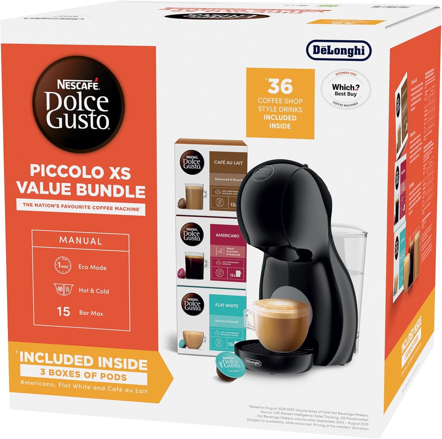 دستگاه قهوه ساز کپسولی De'Longhi Nescafé Dolce Gusto مدل Piccolo XS کامپکت دستگاه قهوه ساز کپسولی De'Longhi Nescafé Dolce Gusto مدل Piccolo XS کامپکت