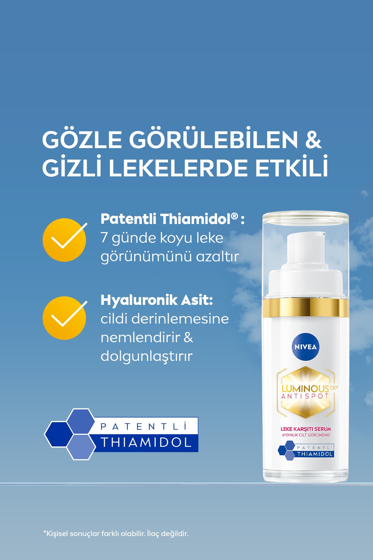 سرم صورت 30ml و کرم شب صورت 50ml NIVEA Luminous630 ضد لک برای پوستهای لکدار سرم صورت 30ml و کرم شب صورت 50ml NIVEA Luminous630 ضد لک برای پوستهای لکدار