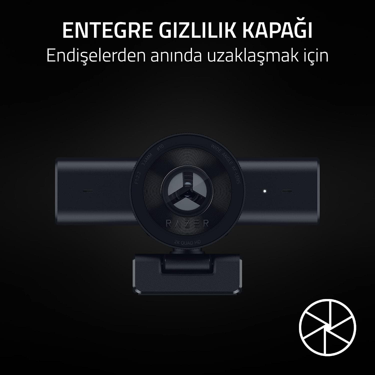 وبکم Razer Kiyo V2 X مشکی Full HD 1080p 60 FPS وبکم Razer Kiyo V2 X مشکی Full HD 1080p 60 FPS