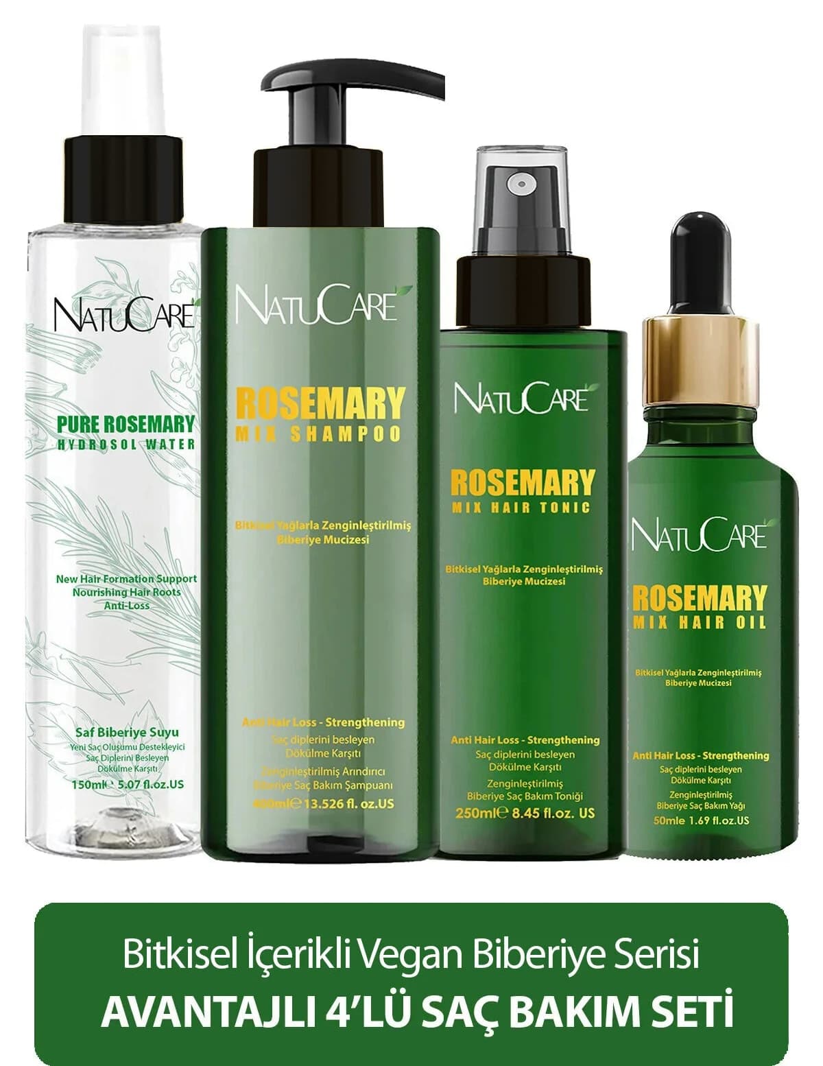 ست مراقبت از مو NatuCare مدل Biberiye Mucizesi 4 عددی ضدریزش ست مراقبت از مو NatuCare مدل Biberiye Mucizesi 4 عددی ضدریزش