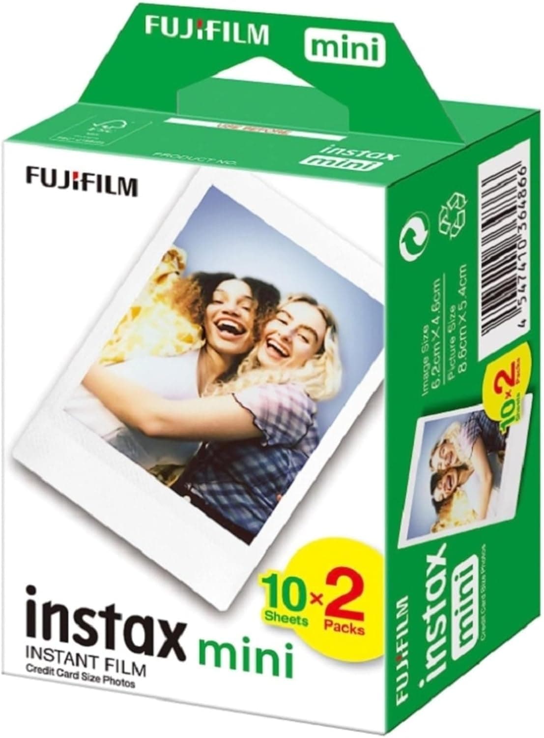 فیلم Fujifilm Instax سازگار با دوربینهای Mini بسته ۲۰ تایی مدل fotsn00005g فیلم Fujifilm Instax سازگار با دوربینهای Mini بسته ۲۰ تایی مدل fotsn00005g