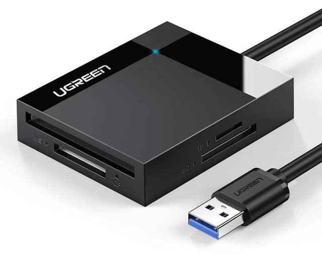 کارتخوان Ugreen USB 3.0 برای SD، Micro SD، MS و CF با کابل 50 Cm کارتخوان Ugreen USB 3.0 برای SD، Micro SD، MS و CF با کابل 50 Cm