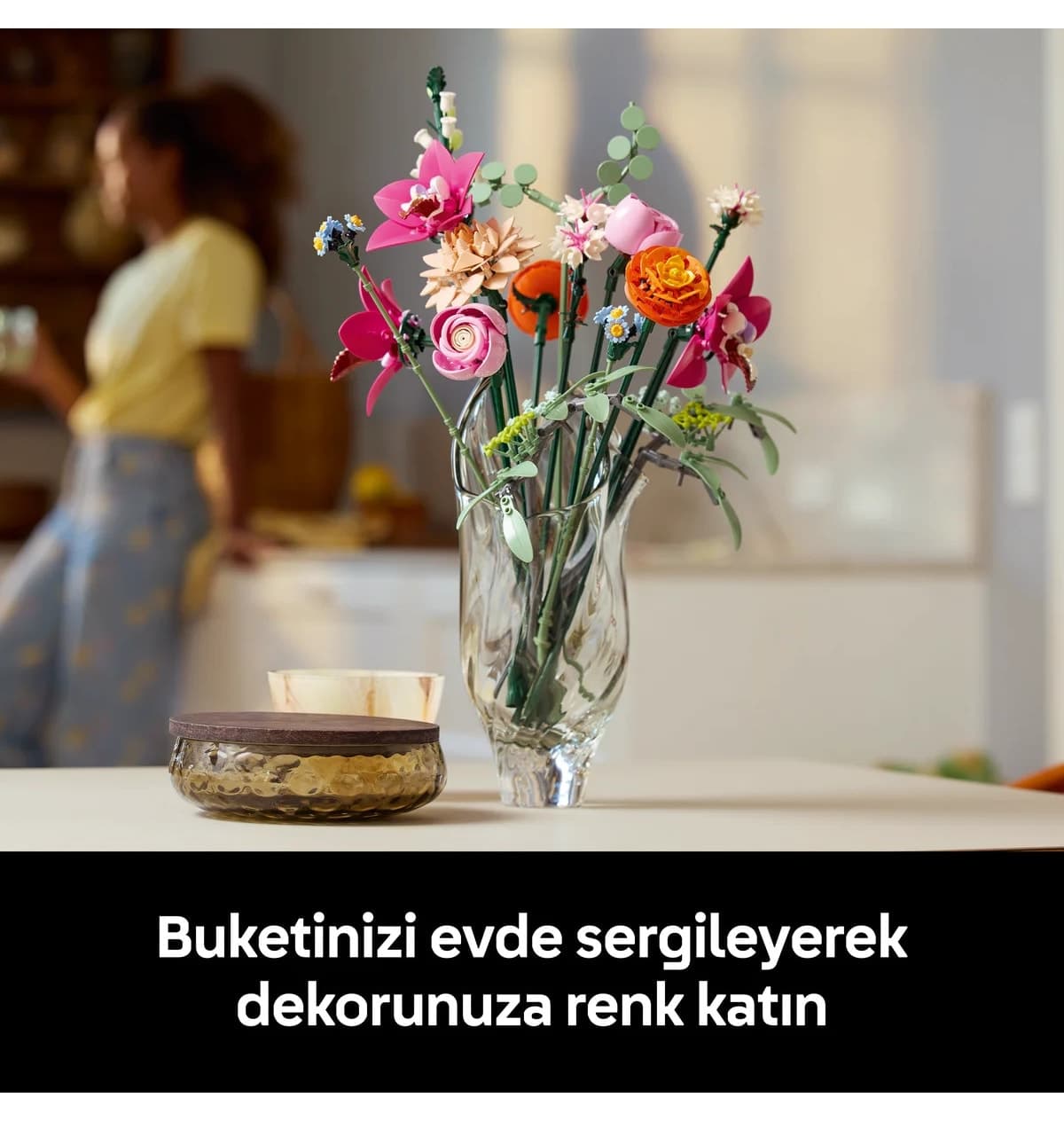 لگو Botanicals دسته گل صورتی مدل 10342 با 749 قطعه لگو Botanicals دسته گل صورتی مدل 10342 با 749 قطعه