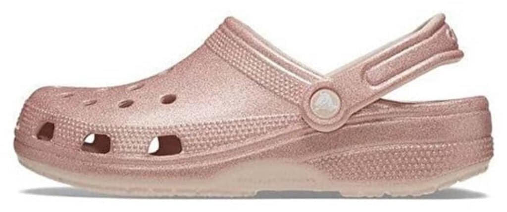 کفش کلاگ یونیسکس Crocs Classic Glitter پودری مدل 205942_6WV کفش کلاگ یونیسکس Crocs Classic Glitter پودری مدل 205942_6WV